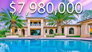 Inside A $7,980,000 Modern Mega Mansion With A TROPICAL Resort Backyard | Mega Mansion Tour