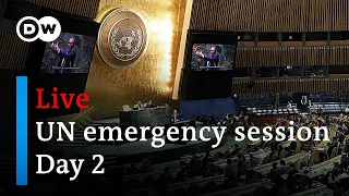Live: United Nations General Assembly emergency session on the Israel-Hamas war - day 2 | DW News