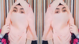 2 minute Niqab Tutorial with full coverage | zainab hijab tutorial 2022