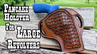 Making a pancake holster for a large frame revolver