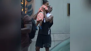 Asap rocky and Baby Rza, a head of his birthday