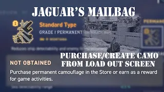 Creating Load out Screen Permanent Camo | World of Warships Legends