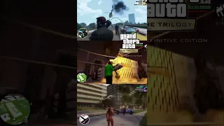 Evolution of “Blasting helicopters with Rocket Launcher” in GTA Games! #shorts #gta #evolution