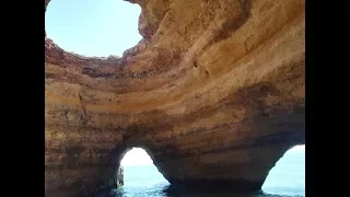 Красивые места Португалии, пещера пляжа Бенагил. Algar de Benagil