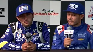 Chase Elliott & Kyle Larson React to Watkins Glen Finish