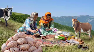 Mix of Nomadic Outdoor Cooking Chicken and Tandoori Bread Recipe