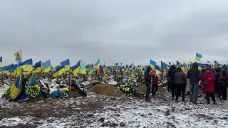 Military section at Kharkiv cemetery number 18