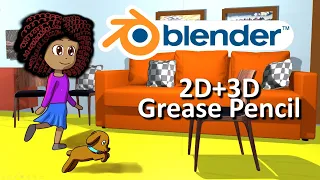 Walk Cycle Animation with Grease Pencil in Blender