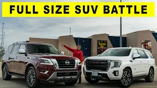 Is the Nissan Armada better than GMC Yukon AT4? Full Size SUV Comparison.