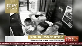 Footage: Chinese police rescue hostages in Sichuan