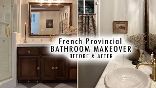 French Provincial BATHROOM MAKEOVER *Full Transformation* Before & After (Part Three)  | XO, MaCenna