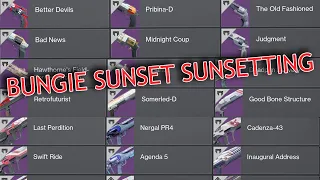 BUNGIE IS UNSUNSETTING EVERYTHING