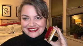 Review & Swatch: Hourglass Unlocked Satin Crème Lipstick in Cypress & Red 0