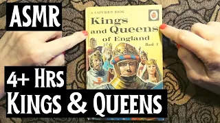 ASMR | 4+ Hours Kings & Queens of Britain Reading Compilation Video! Whispered Vintage Book