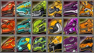 Dino Robot Corps - 18 Dinosaurs - Troodon/Shark/Triceratops/Mosasaurus/T-Rex/Stegosaurus/Velocirapto