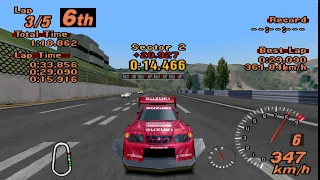 I can't win with the Escudo in Gran Turismo 2 - The Ai gave me 1 lap - 60 FPS - Impossible AI mode