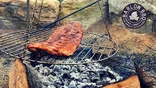 How to Cook Ribs Over A Campfire | Fire Roasted Baby Back Ribs | Barlow BBQ