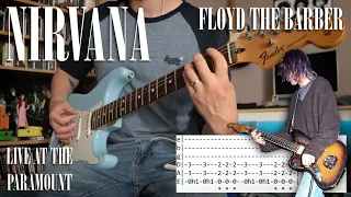 Nirvana - Floyd the Barber - Live at the Paramount - Guitar cover W/tabs