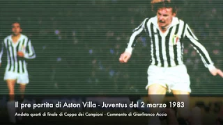 Pre partita di Aston Villa - Juventus del 2 marzo 1983