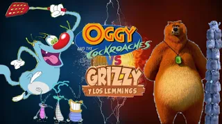 Oggy and the Cockroacnes vs Grizzy and the lemmings