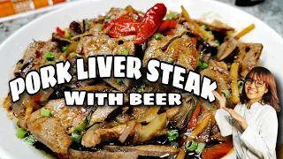 TRY THIS PORK LIVER STEAK WITH BEER | TASTY RECIPE