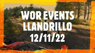 WOR EVENTS Llandrillo 12/11/22 Laps 1 & 2 (RAW) #enduro #endurolife