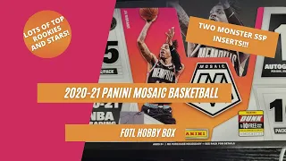 2020 21 Panini Mosaic Basketball FOTL NBA Hobby Box - 2 SP Inserts!!!