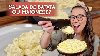 Salada de batata ou maionese? minha favorita com maionese caseira