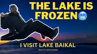 LARGEST LAKE IN THE WORLD IS FROZEN!🥶😱 Lake Baikal #American in #Russia during Sanctions 🫠