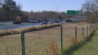 Lanes closed on I-85 due to crash near exit 119 in Greensboro