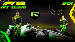 F1 23 - CRIAMOS A NOSSA EQUIPE - GP DO BAHREIN MY TEAM #1