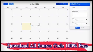 How to Create Event Calendar in PHP | Jquery Fullcalandar Integration with PHP and Mysql