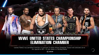 Elimination Chamber 2023 - US champion - Theory vs Rollins vs Ford vs Gargano vs Reed vs Priest
