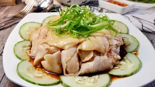 7 Ingredient Super Tender Ginger Scallion Oil Chicken 葱油手撕鸡 Chinese Chicken in Scallion Sauce Recipe