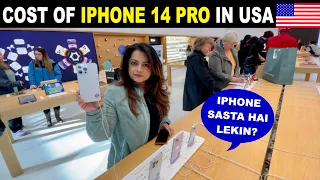 COST OF IPHONE 14 PRO IN AMERICA | Cost Of Iphone 14 Pro Max In USA | Hindi Vlog