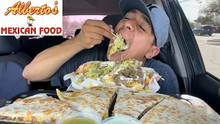 Alberto's Mexican Food Carne Asada Fries + Carne Asada Quesadilla Mukbang