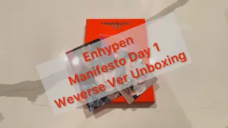 Enhypen “Manifesto: Day 1” Weverse Version Album Unboxing