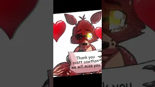 Thank you scott😔.. #thankyouscottcawthon #fnaf #sad #7years #shorts #fypシ