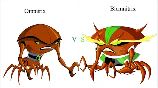 Omnitrix vs Biomnitrix side by side comparison Part 3