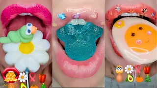 Satisfying ASMR EATING EMOJI FOOD CHALLENGE! COMPILATION Mukbang 먹방