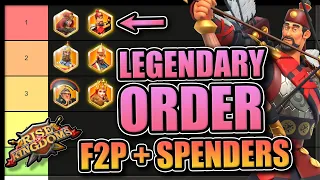 Best Legendary Commander Order [Updated] Rise of Kingdoms 2023 Method