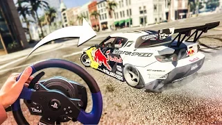 EPIC GTA 5 DRIFTING WITH A STEERING WHEEL! - (GTA 5 Drift Mod)