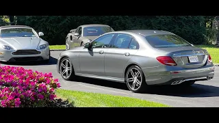 Mercedes Benz E43 AMG with Supersprint Mufflers (Before and After)