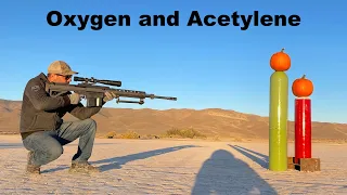 50Bmg vs oxygen tank AND Acetylene