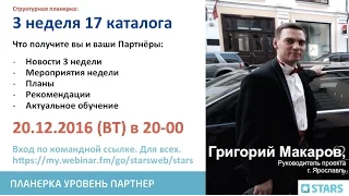 Планерка уровень Партнер. 20-12-2016. Григорий Макаров