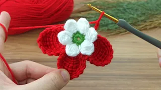 Wow💯💯💯Two color very easy crochet daisy motif making #crochet #knitting