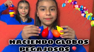 HACIENDO GLOBOS PEGAJOSOS🎈