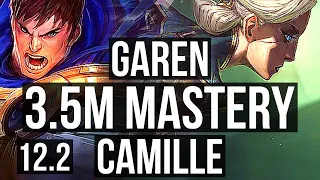 GAREN vs CAMILLE (TOP) | 5/0/7, 3.5M mastery, 600+ games | KR Diamond | 12.2