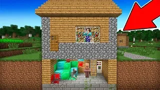 Minecraft - NOOB vs PRO : NOOB FOUND SECRET ROOM IN VILLAGER HOUSE! Challenge 100% trolling