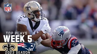 New Orleans Saints Top Plays vs. New England Patriots | 2023 Regular Season Week 5